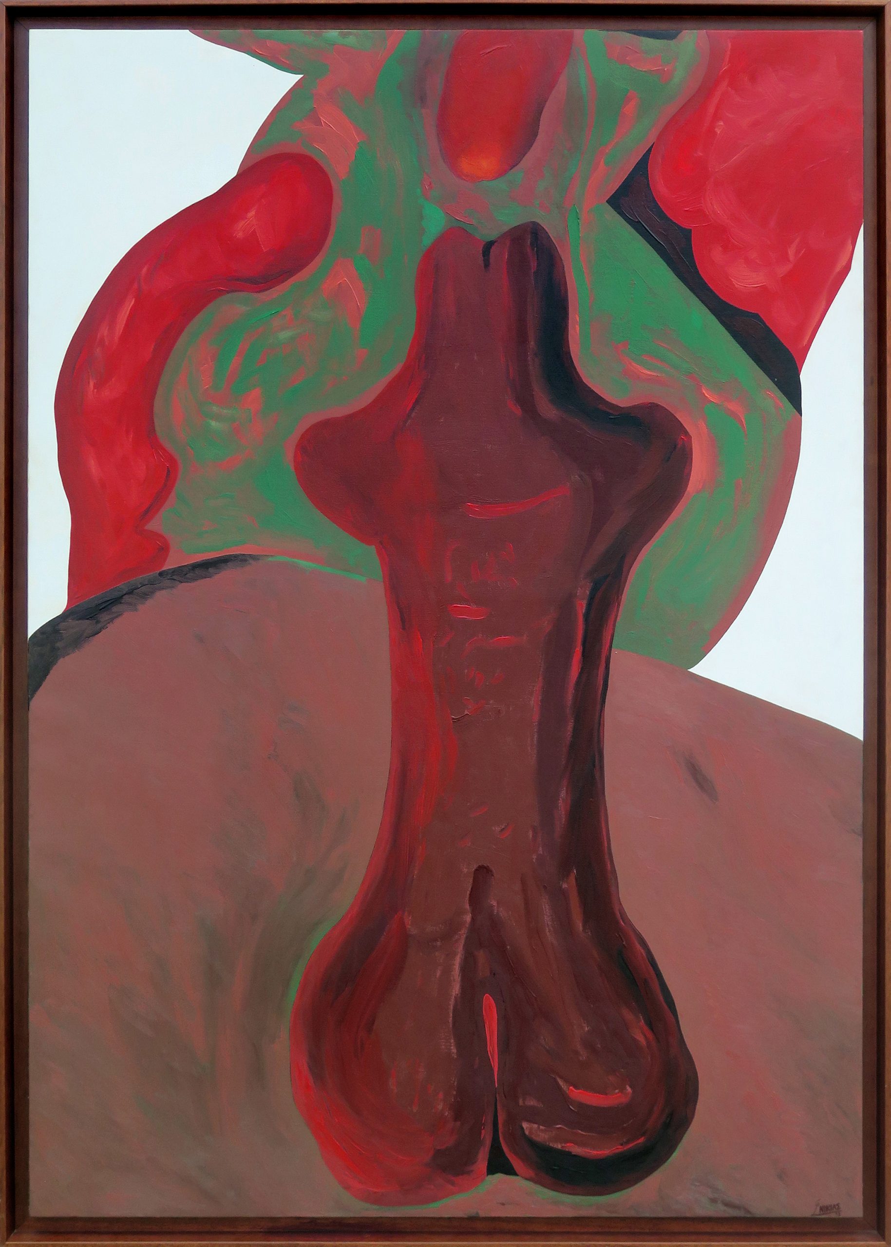 Receptáculo, óleo sobre tela, 148 x 98 cm, 1998